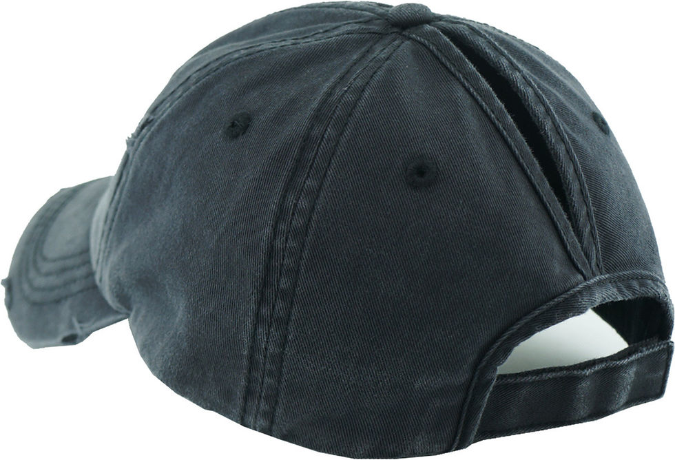 Thumbnail: Pony Tail Washed Cotton Logo Cap