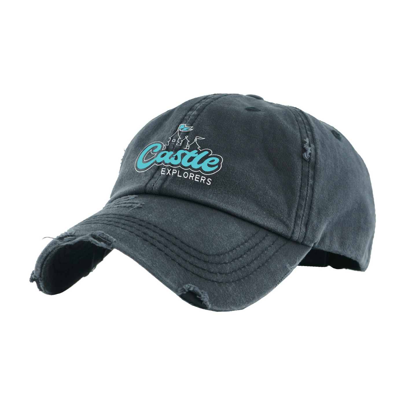 Pony Tail Washed Cotton Logo Cap
