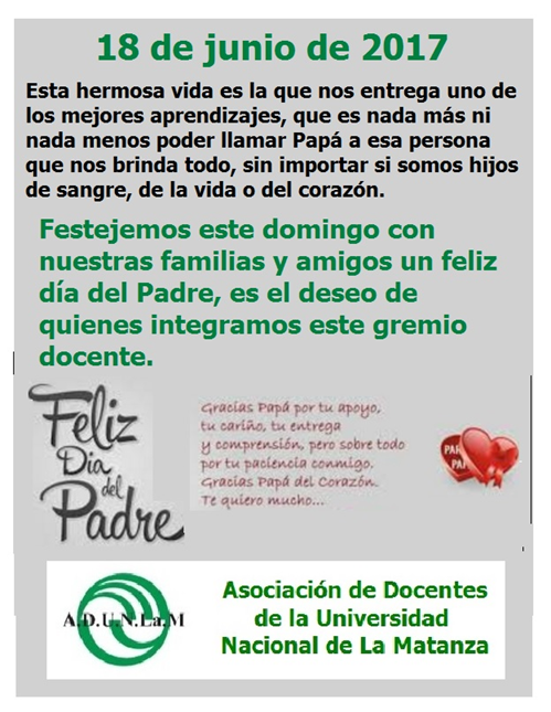 18 DE JUNIO DÍA DEL PADRE