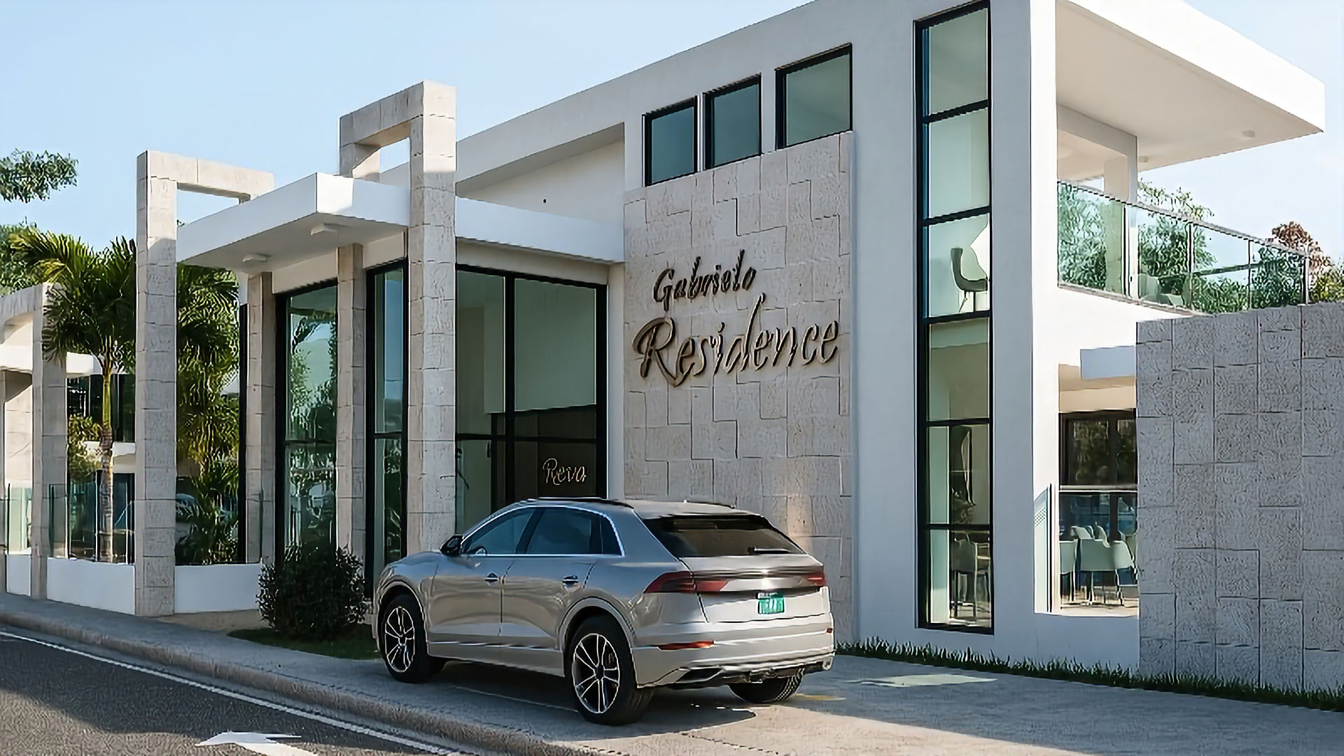 alt="Residencia Gabriela, Vestíbulo de entrada, Bienes Raíces, Casa Vacacional Boca Chica"