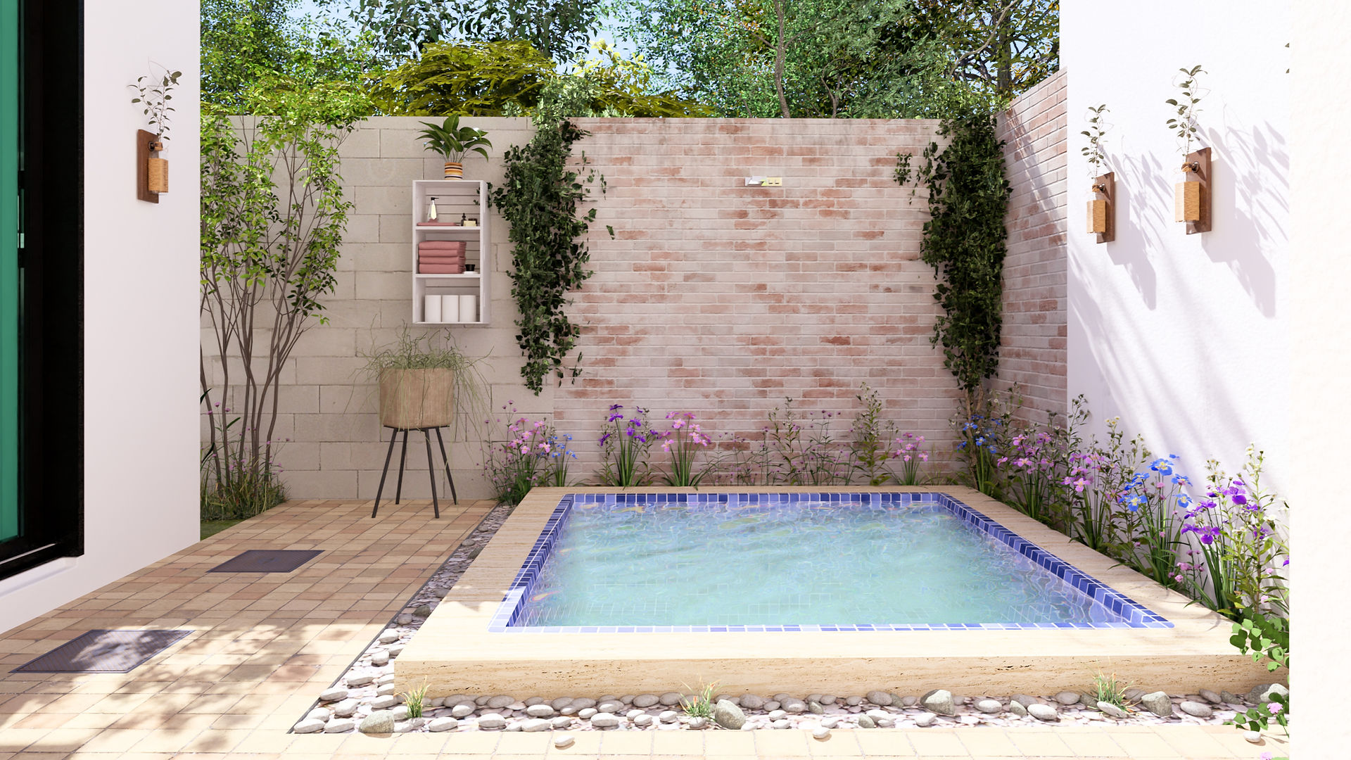 alt="Gabriela Residenz Ansicht Pool Terrasse Immobilien Boca Chica"