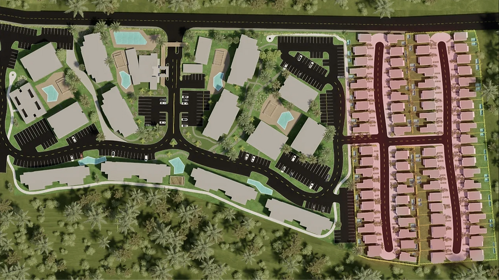 Miniatura: Midtown Residenz, Punta Cana, Villa, Immobilien, Vogelperspektive, Lage