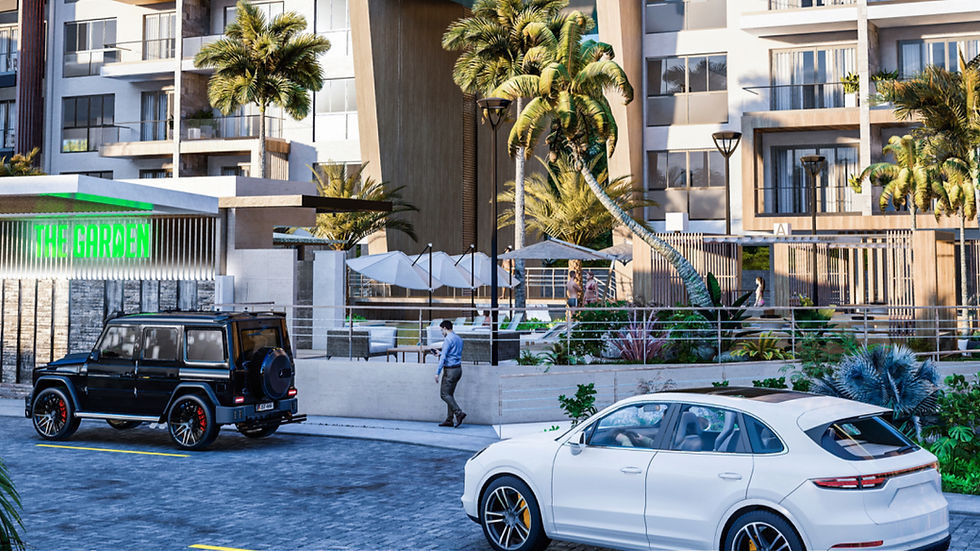 Thumbnail: Luxus, Apartment, The Garden, Punta Cana, Strasse, Zufahrt