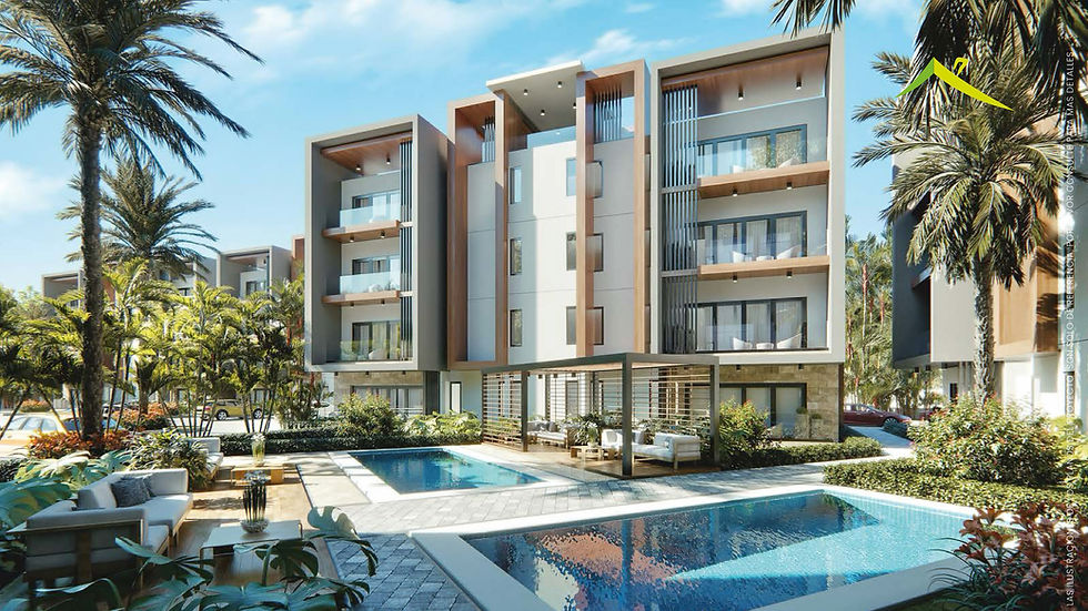 Front, Fassade, Wohnanlage, Punta Cana, Immobilien