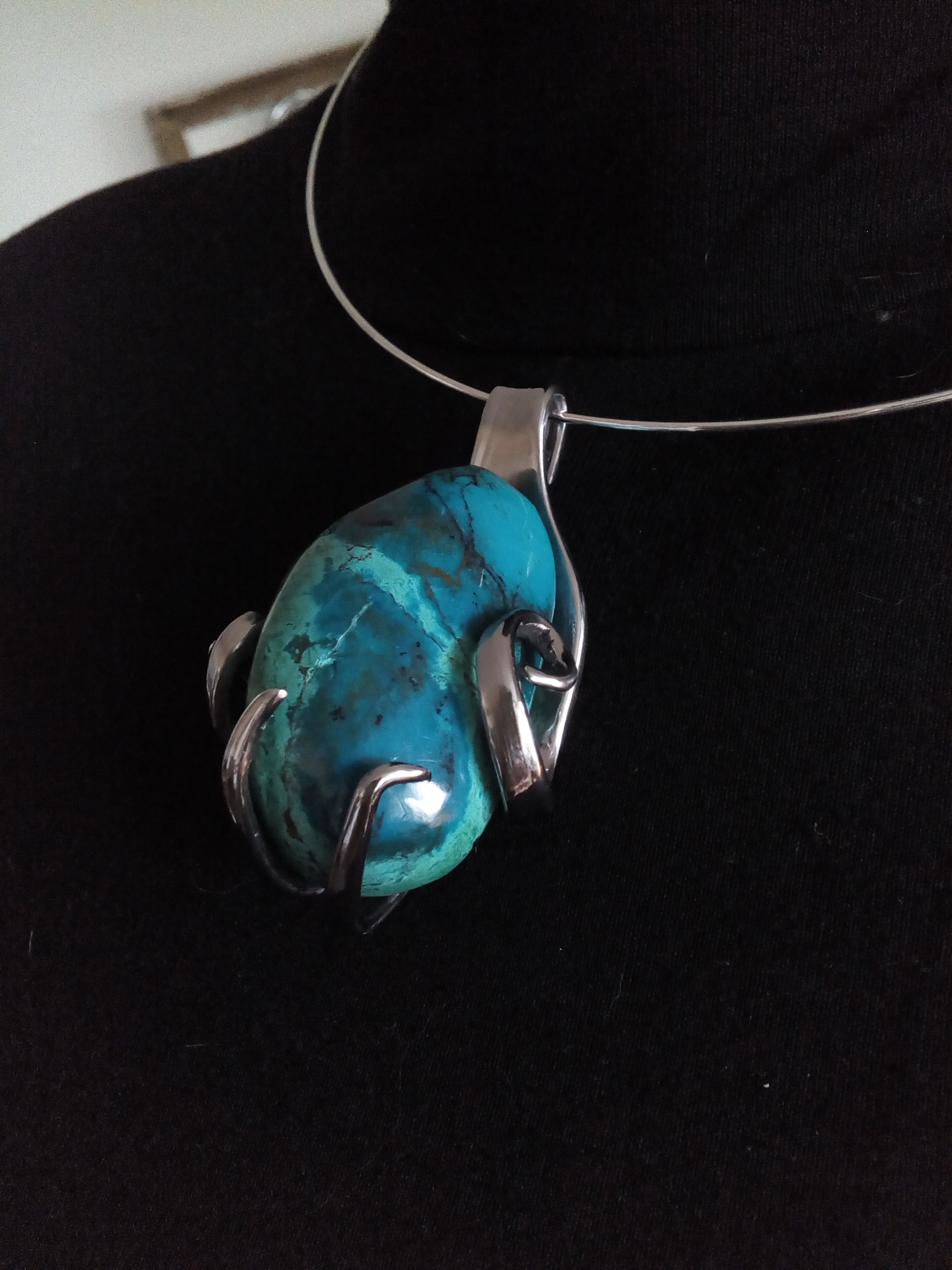 Collier Chrysocolle Pérou
