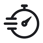 Speed timer indicating fast service delivery