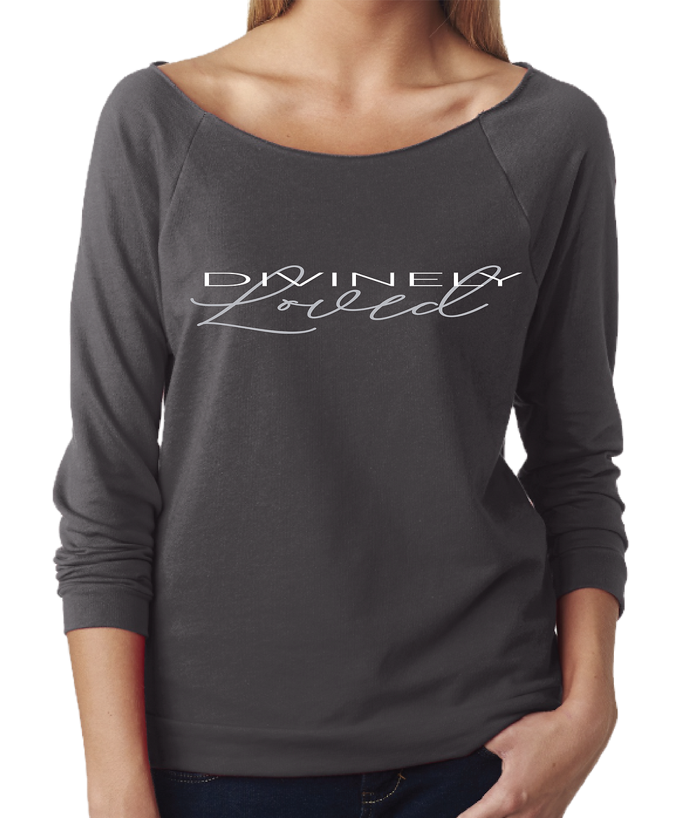 Thumbnail: Divinely Loved Shirt - Dark Gray