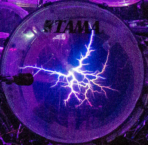 Tama drums is are the shells I used to create the Second version of the Cosmic Lightning Drum Kit. Tama in no way has had any part in creating this idea except for to supply excellent drum shells