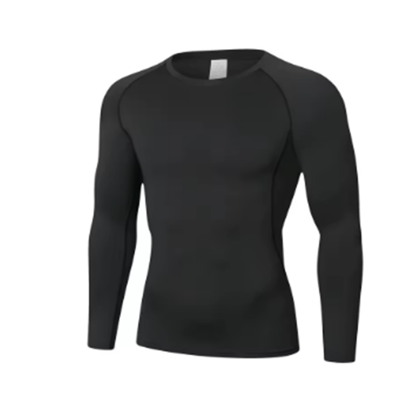 Thumbnail: Men's T-shirt Men Running Sport T Shirt Men Compression Fitness Tops Tee Quick D