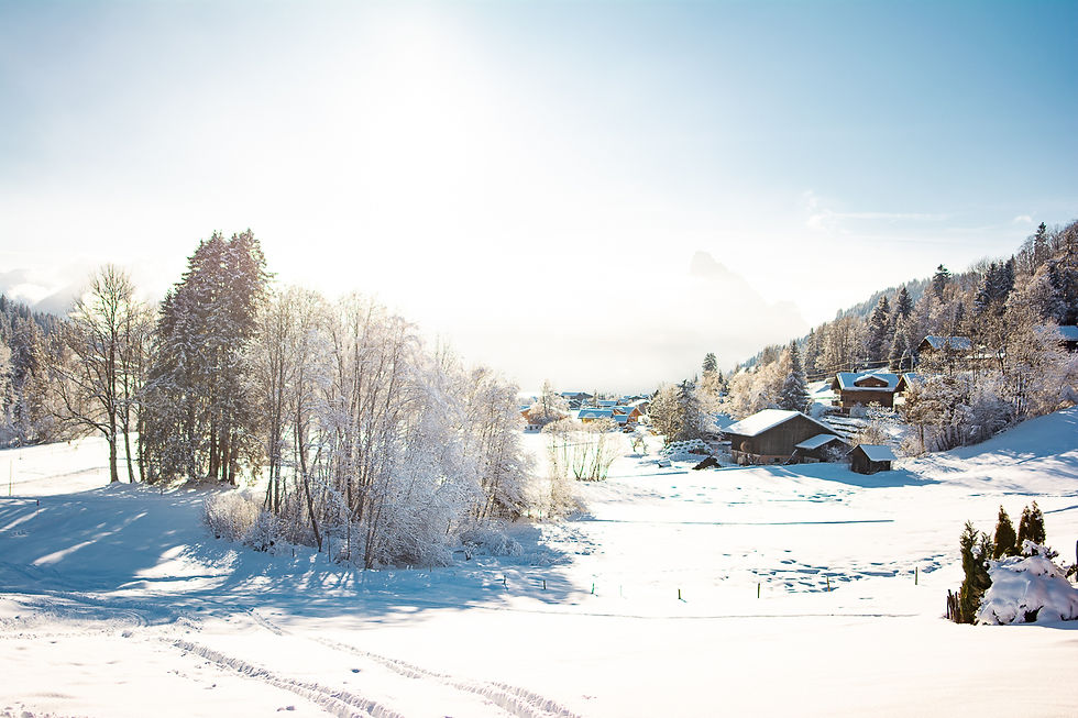 Schöne winterliche Familienausflüge