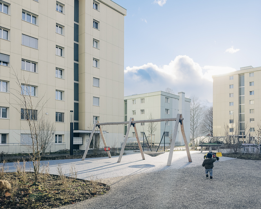 Spielplatz neben Café Thun