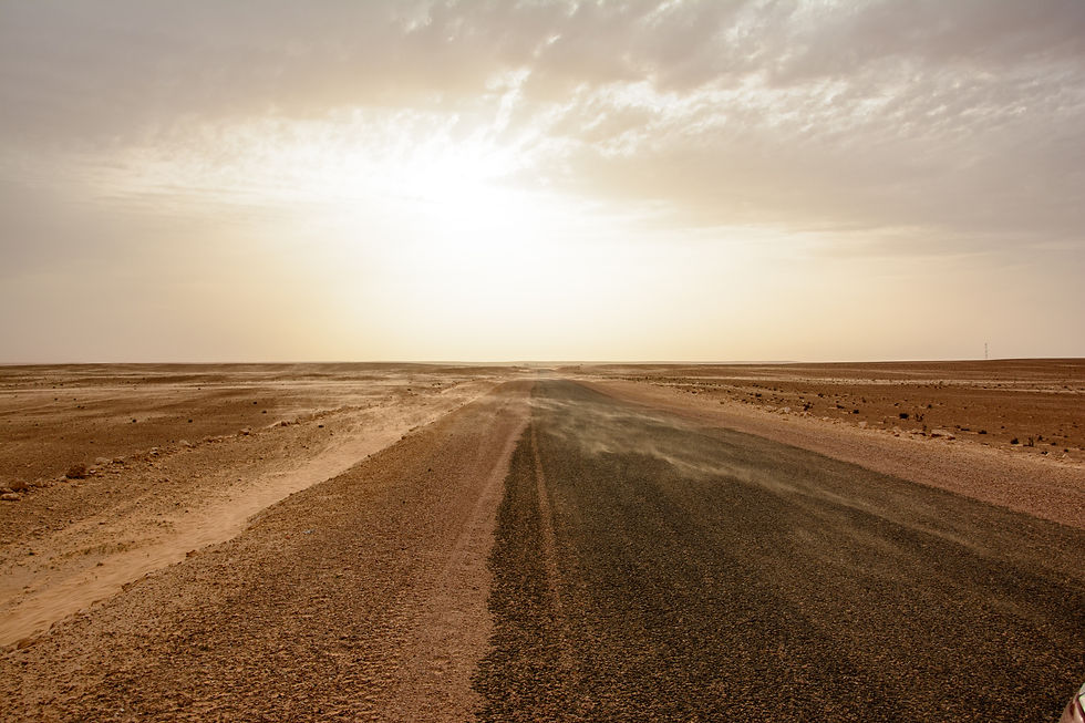 Sandgestöber tunesische Wüste