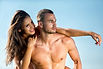bronceado pareja