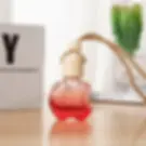 Thumbnail: Car Perfume Diffuser Screw Cap Hanging Air Freshener Pendant Glass Bottle