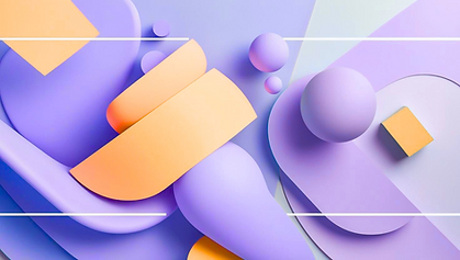 Formas abstractas: diseño pastel