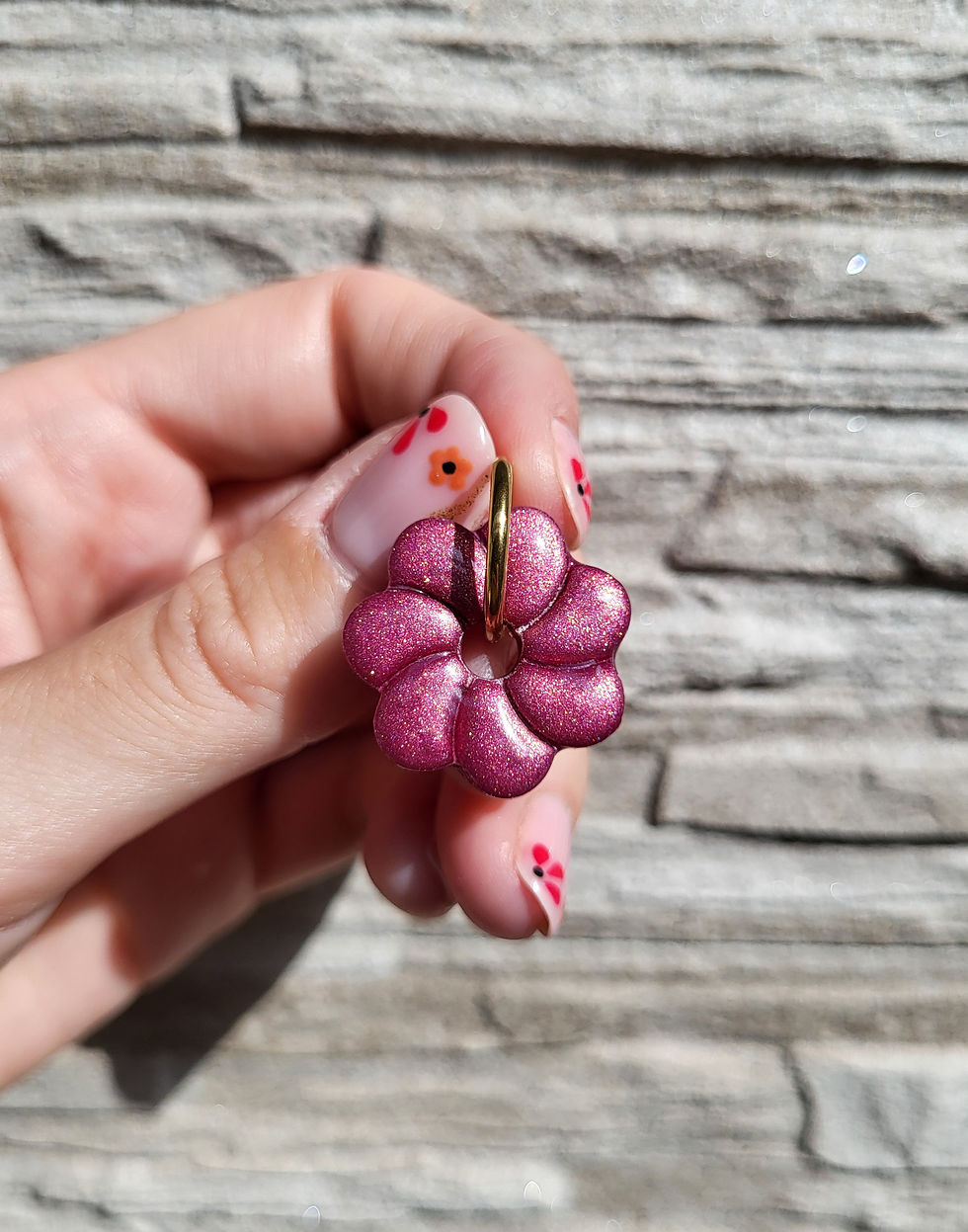 Miniature : Les pampilles Luzia roses créées par Les Merveilles de Sophie