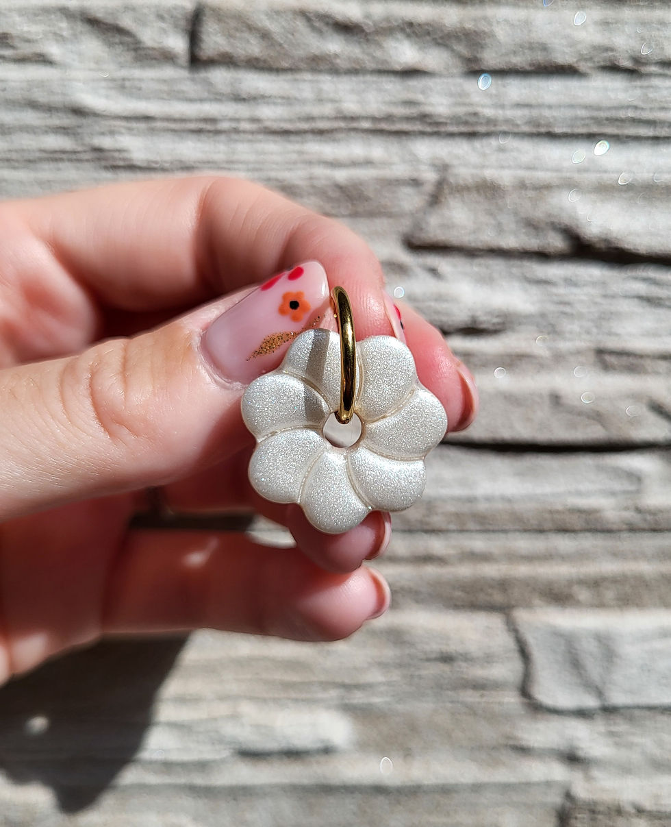 Miniature : Les pampilles Luzia blanches créées par Les Merveilles de Sophie