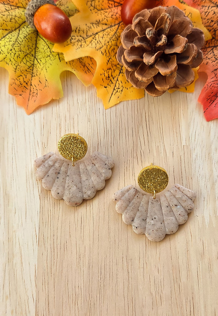 Boucles d oreilles Aria effet pierre naturelle
