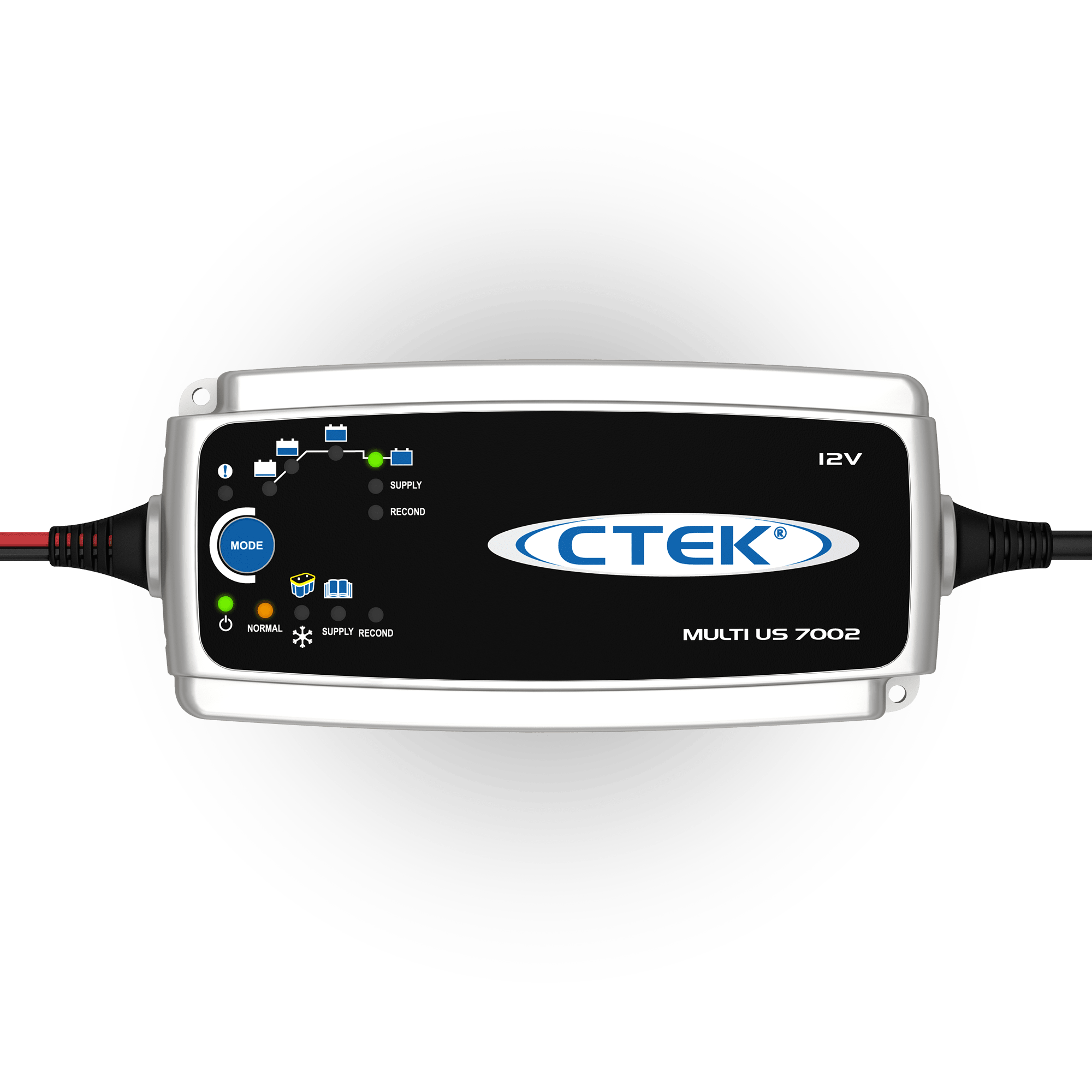 MULTI US 7002 — Cargador y Sostenedor 12V 7A con Modo Fuente CTEK