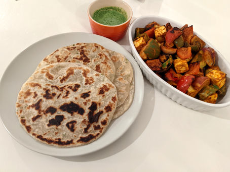 Paneer Tikka Paratha Rolls