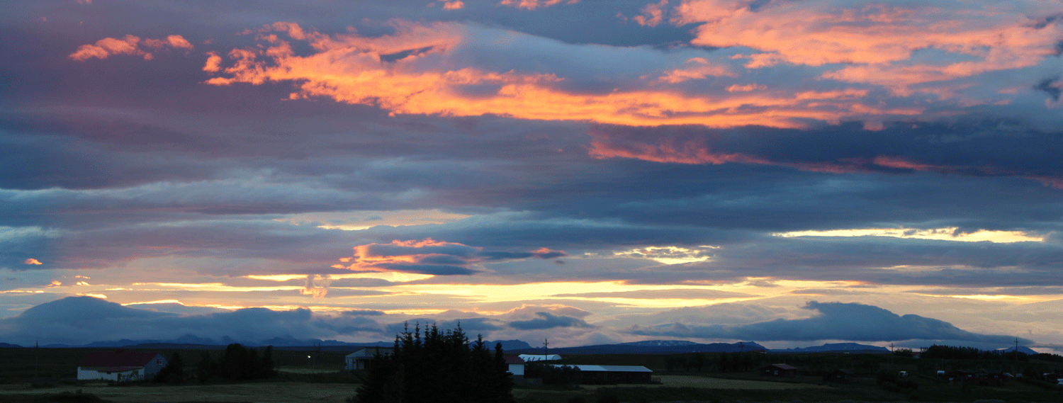 Sunset in Mosfellsbær