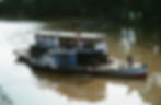 PS Rothbury being towed to Alby Pointons home for restoration