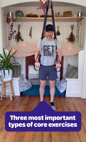 The three most important types of core exercises