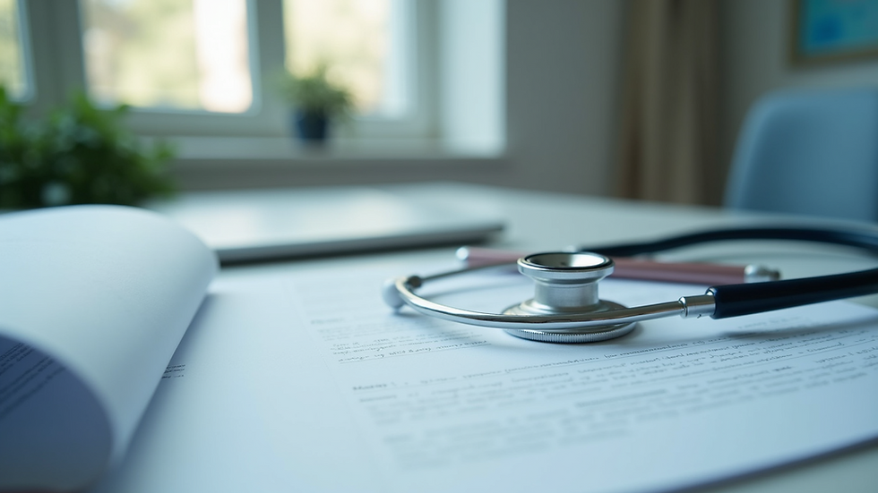 Close-up view of educational materials for aspiring medical assistants