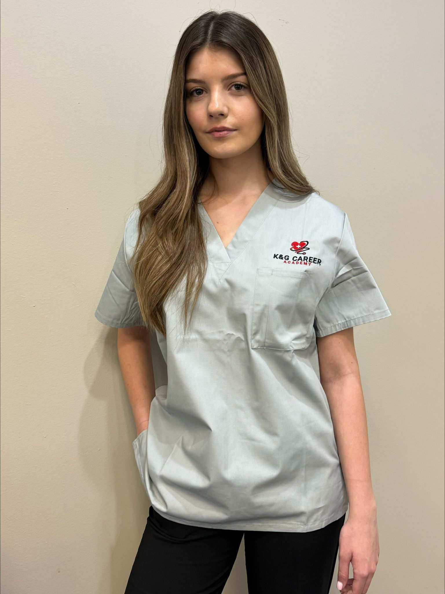 Uniform / Scrub Top - Gray