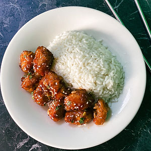 Teriyaki soslu Tavuk Sade Pilav