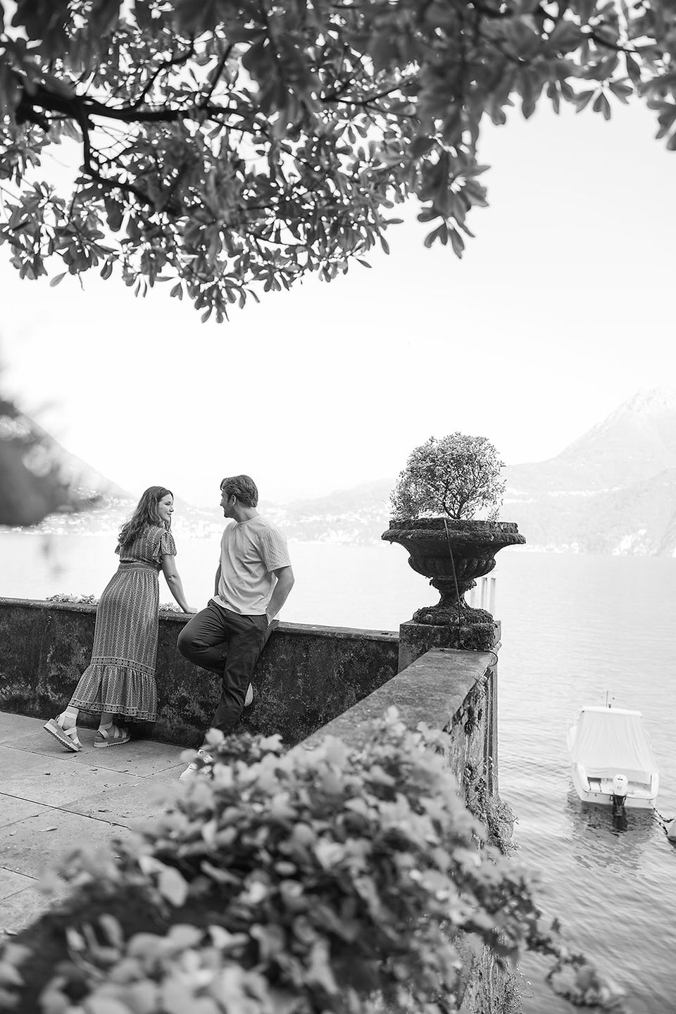 Lake Como fine art film and digital wedding photographer