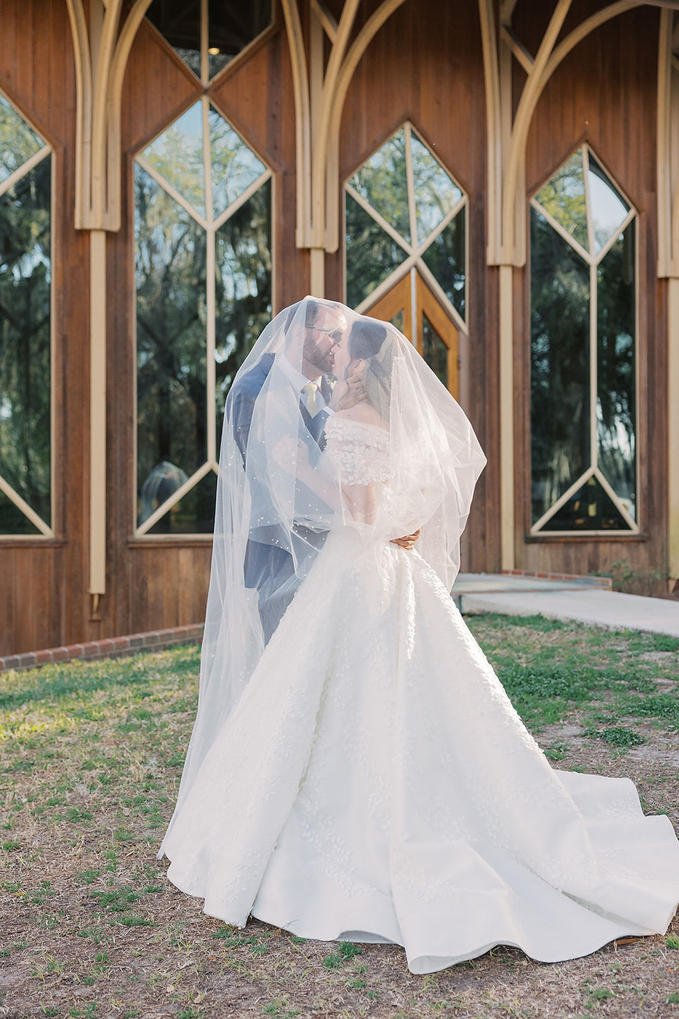 under veil luxury fine art wedding photography at Baughman Center Gainesville Florida UF wedding photographer