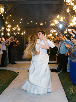 Granville Plantation sparkler exit bride and groom