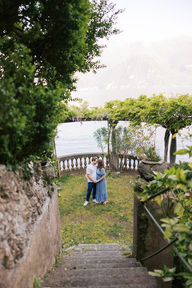 aerial shot drone photo Lake Como fine art film and digital wedding photographer