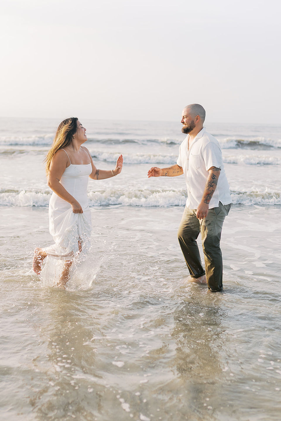 Fine art engagement session in cocoa beach florida
