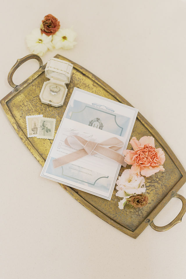 flat lay details fine art wedding photography in gainesville