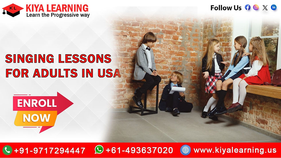 Singing Lessons for Adults in USA
