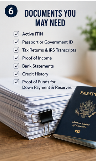 Documents needed for an ITIN mortgage application