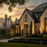 Texas home and skyline at sunset representing long-term real estate investment strategy.