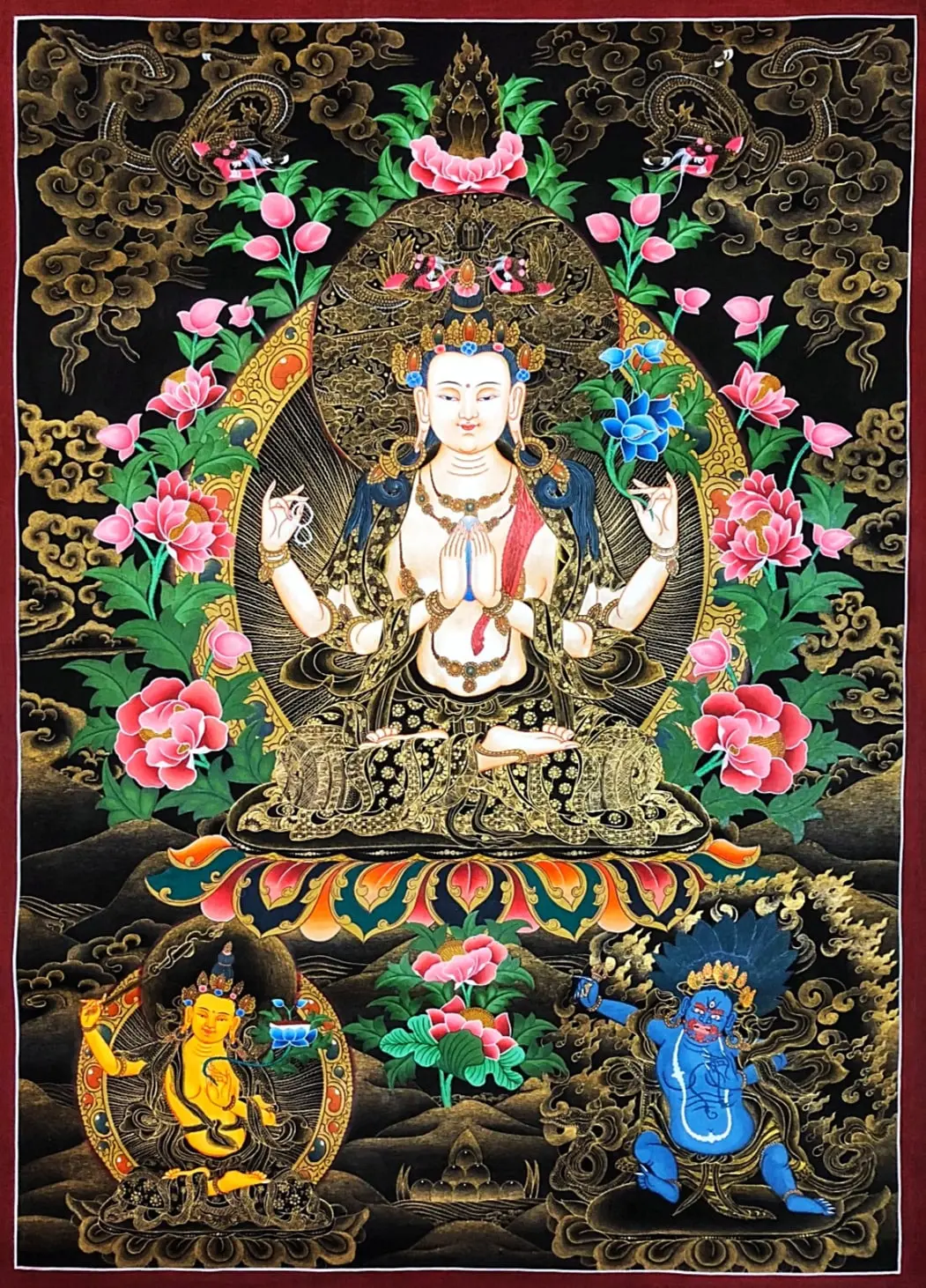 Chenrezig Thangka. Gammas Art Gallery