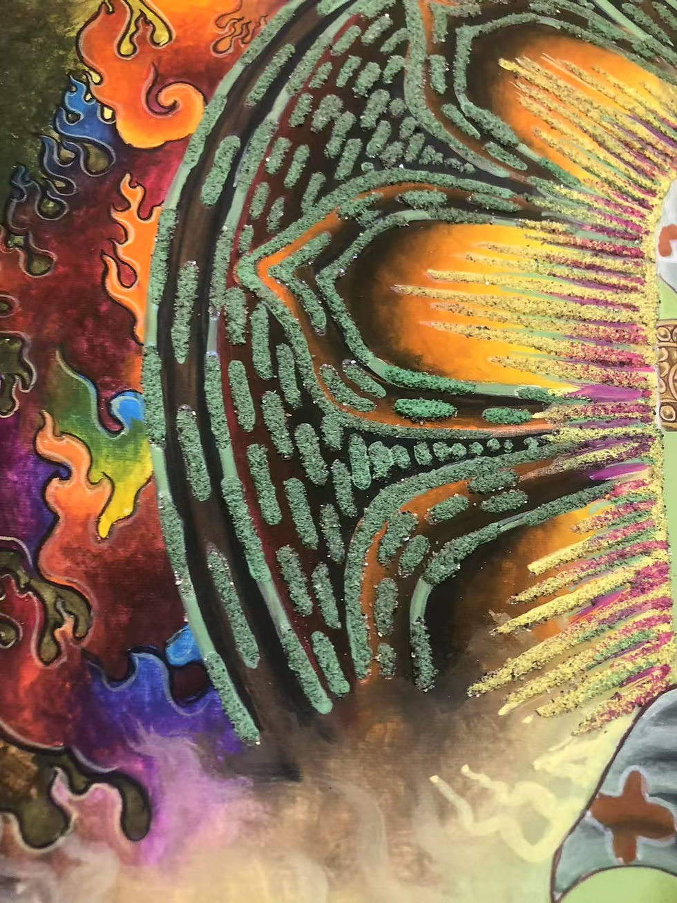 Miniaturbild: Grüne Tara Thangka | Klosterkunst | Newari-Tradition