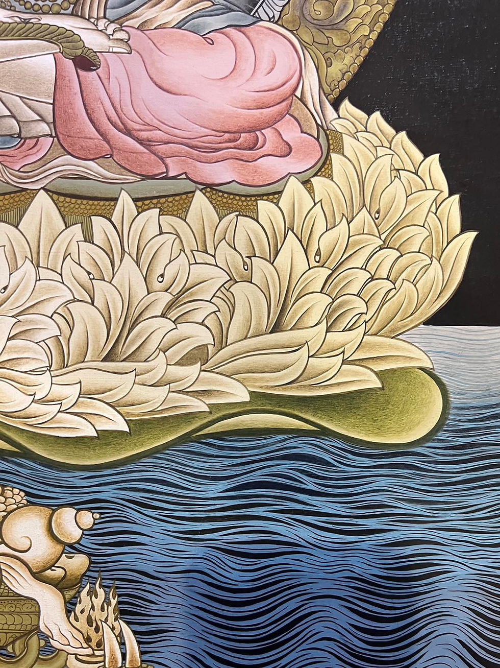 Thumbnail: White Tara Thangka Details