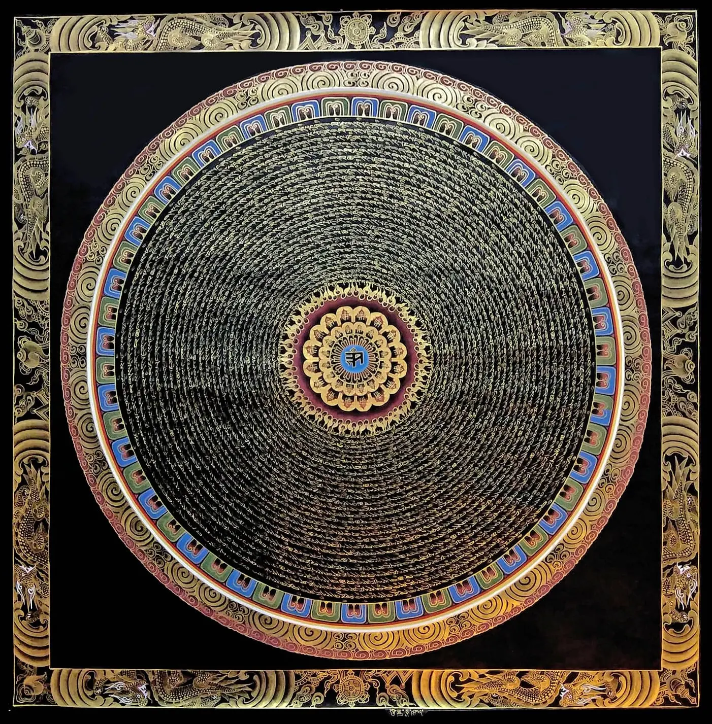 Om Mandala - Tibetan Thangka. Gammas Art Gallery