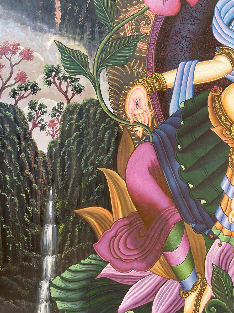 Thumbnail: White Tara Thangka Details