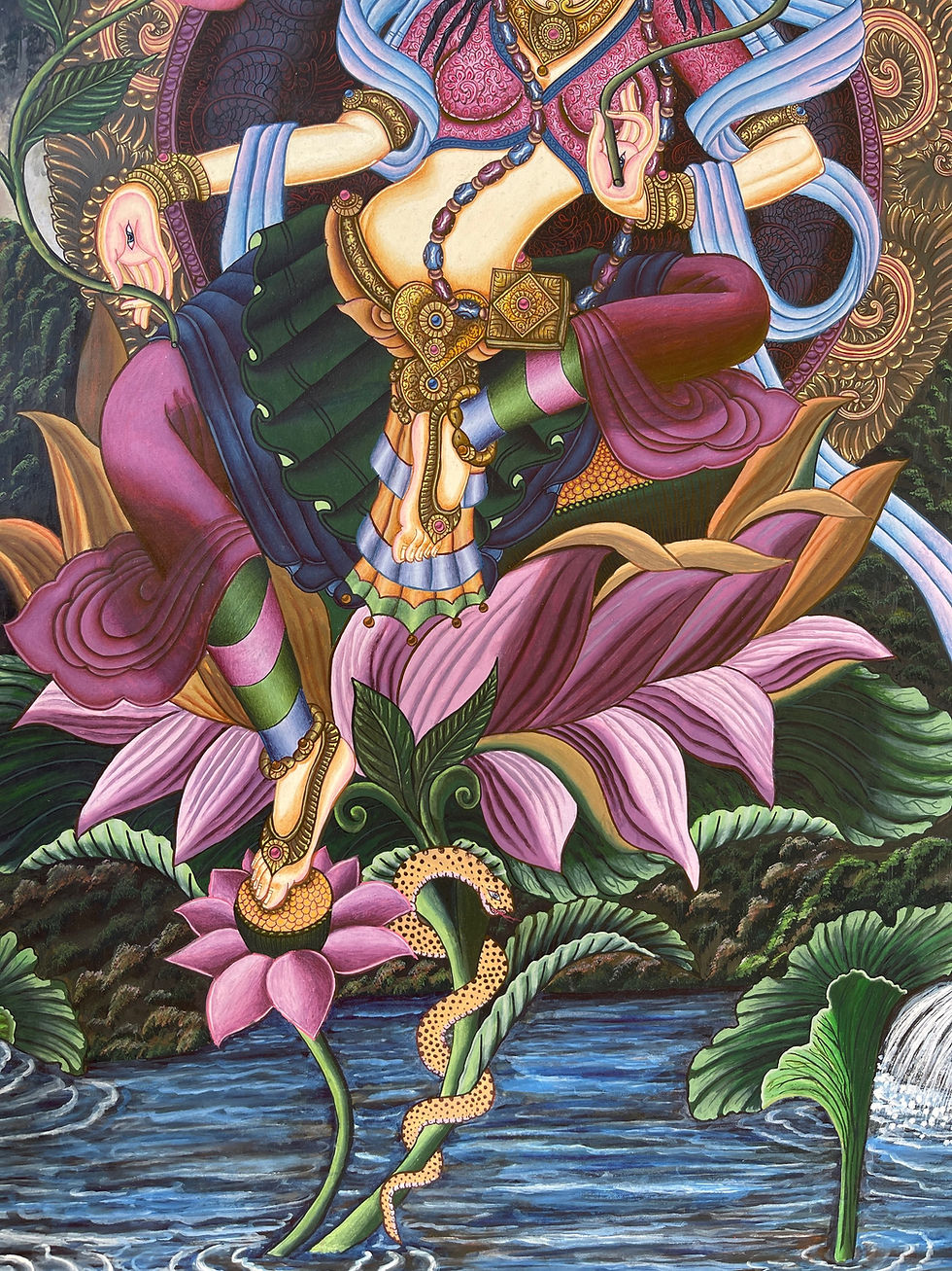 Thumbnail: White Tara Thangka