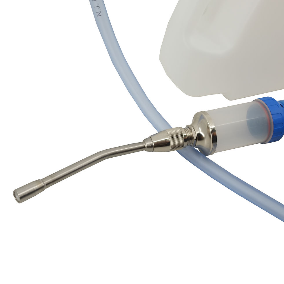 Thumbnail: NJ Phillips Drencher 60mL with Hose and Tank Close Up
