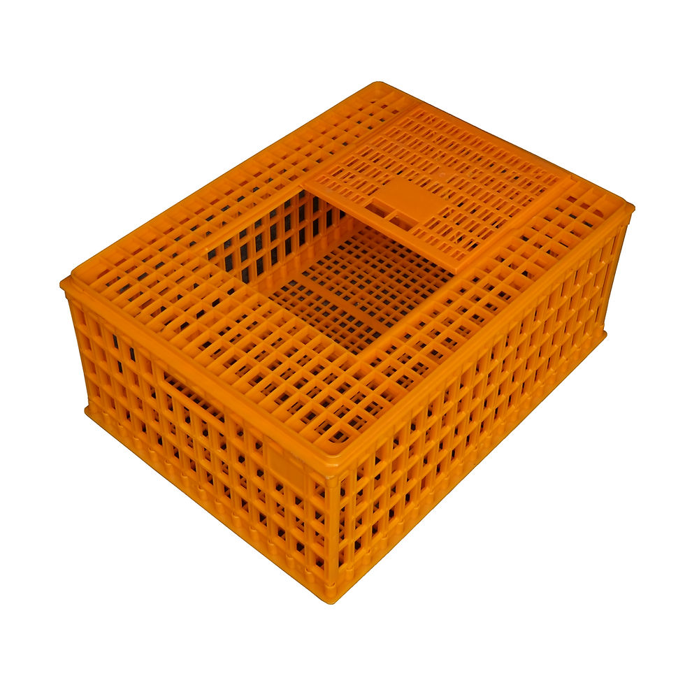 Thumbnail: Chicken Transport Cage Orange Open