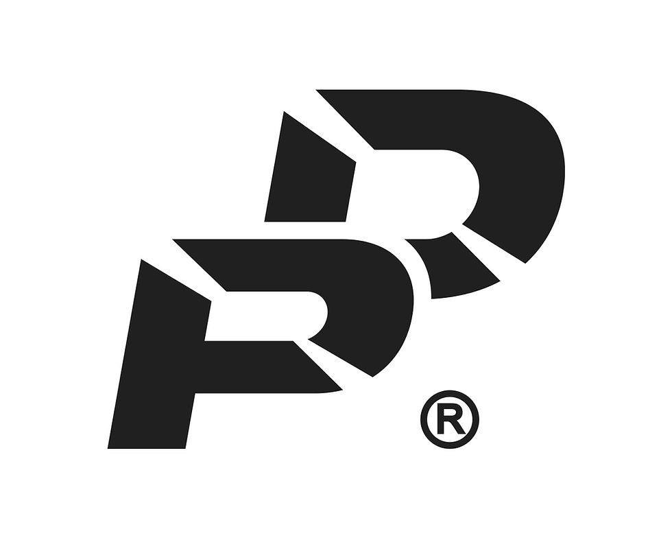 Dark Panther DP monogram logo in black