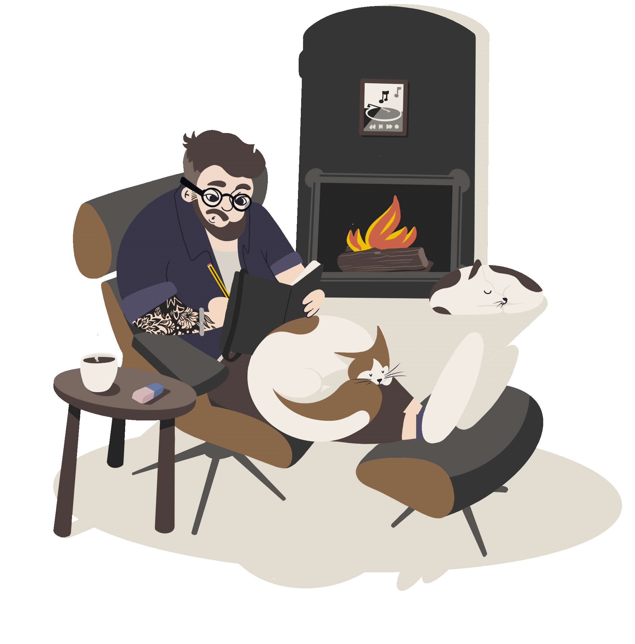 "Work in progress" illustration