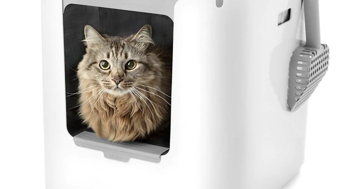 astronaut cat home litter box UAHPET Stainless Steel Self-Cleaning Cat Litter Box2 Pack
